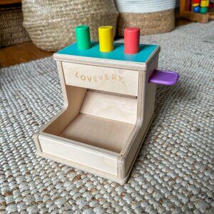 Lovevery Wooden Peg Drop Montessori Baby Toy
